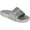 Silver, variant on Bebe Womens Fraida Glitter Logo Slide Sandals Silver 7 Medium (B,M)