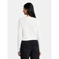 thumbnail image 4 of Madden NYC Women's Cotton Crochet Sweater Cardigan, Sizes XXS-XXL, 4 of 6