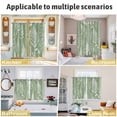 thumbnail image 6 of Sage Green Botanical Kitchen Curtains Small Short 39 Inch Length, Farmhouse Country Leaves Plant Grommet Top Bedroom Living Room Curtains, Light Filtering Cafe Curtain Drapes 2 Panels Set 55''x39'', 6 of 9