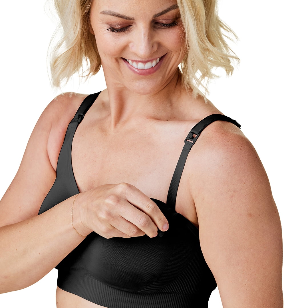 BRAVADO! DESIGNS Sustainable Nursing Bra | Body Silk Seamless | Black | XXL