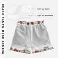 thumbnail image 3 of FORMRS Boys Swim Trunks Quick Dry Mesh Liner Boardshorts Sizes XS-XL, Red Deer, 3 of 7