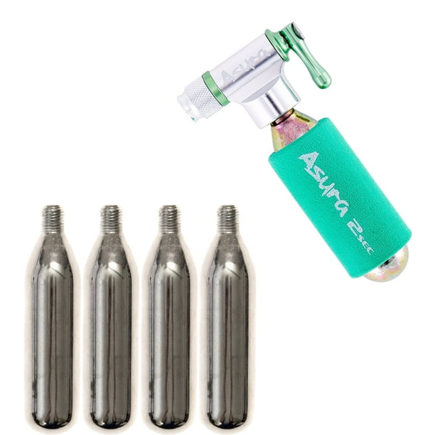 Asura 2sec CO2 Tire Inflator for Presta and Schrader Valves Includes