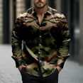 thumbnail image 2 of QATAINLAV Long Sleeve Shirts for Men Casual Trendy Lapel Camo Printed Blouse Regular Fit Button Down Shirts 2025 Outdoor Work Tops Camouflage S Clearance Sale, 2 of 6