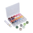 thumbnail image 5 of AURARMLET Plastic Empty Thread Spools Assorted Color 25 Pcs in Clear Sewing Storage Case, 5 of 8