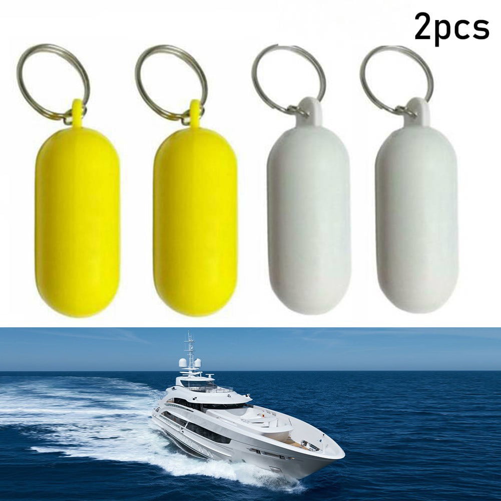 2Pcs Yacht Sailing Boat Neoprene Floating Key Ring Water Buoyant Key Float 