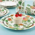 thumbnail image 5 of UniMall168PCS Hawaiian Luau Party Supplies,Pineapple Paper Plates Bulk Serve 24 Guests,Hawaiian Beach Party Plates Green and White for Adults Birthday Tropic Pool Party Decorations, 5 of 14