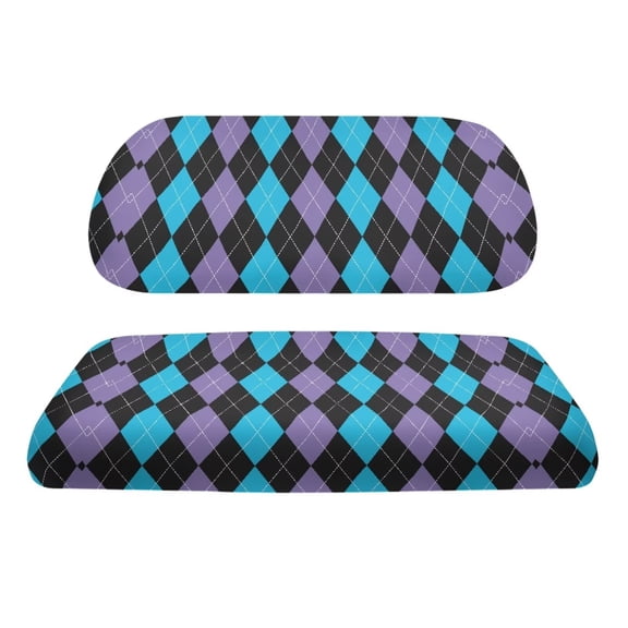 FUIALDOLG Diamond Pattern Golf Cart Seat Cover Blanket - Universal Golf Cart Seat Towel Blanket Protector for Utility Vehicles and Campers, Waterproof and Easy to Install