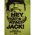 thumbnail image 4 of MJC Womens Duck Dynasty Hey, That's A Fact Jack Bright Green Tee Shirt (Large), 4 of 4