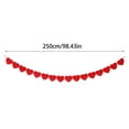 thumbnail image 3 of 3 Pack Felt Heart Garland Banner, Pre-Strung | Valentines Decorations | Red Valentines Banner | Anniversary Wedding Birthday Party Decorations | Outdoor Home Hanging Valentine's Day Decor, 3 of 8