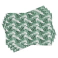 thumbnail image 1 of Ambesonne Leaf Place Mats Set of 4, Palm Mango Banana Tree, Standard Size, Forest Green, 1 of 6