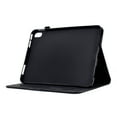 thumbnail image 6 of Tablet Case for iPad 10th Generation 10.9" 2022, Embossed Pattern PU Leather Smart Auto Wake/Sleep Cover with Stand Card Slots Magnetic Clasp Shockproof Case for iPad 10.9 2022(10th),Black, 6 of 9