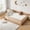 Natural, variant on Sailvan Queen Floor Bed with Fence and Door, Solid Wood Kids Platform Bed Frame Grey