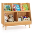 thumbnail image 2 of GVN 5-Cube Kids Bookshelf and Toy Organizer with Anti-Tipping Kits-Natural, Toy Organizers and Storage for Kids, Boys, Girls, Nursery, 2 of 8