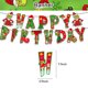 thumbnail image 1 of Vajilla desechable para fiesta de cumpleaños de Navidad de Grinch, pancarta para tarta, bandera colgante, globos de Grinch, juego de decoración de cumpleaños, 1 of 1