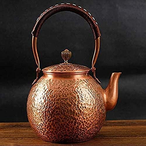 Handmade Solid Copper Tea Pot Kettle Stovetop Teapot Thick,Pure Copper Kettle, Kettle, Tea Set, Handmade Copper Teapot Tea Kettle for Stove top