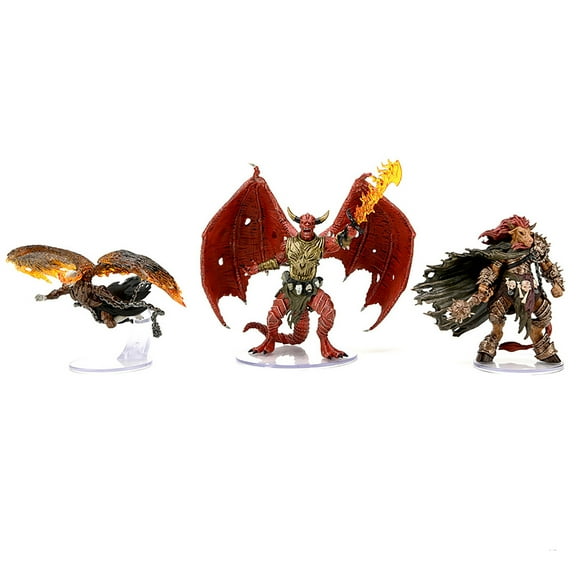 D&D Icons of the Realms Miniatures: Archdevils - Bael, Bel & Zariel - 3 Miniature Set, RPG Figures, Dungeons & Dragons