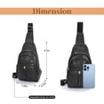 thumbnail image 3 of SUOSDEY Small Sling Bag for Women,Black Crossbody Sling Bag Anti Theft Chest Bag for Shopping Travel, 3 of 8