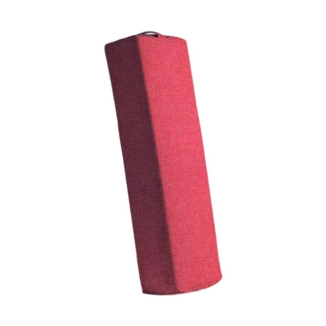 Almohada de yoga con asa de transporte para las piernas, fácil de limpiar, accesorio para meditación para mujeres, cojín cómodo para yoga Rojo oscuro