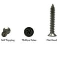 thumbnail image 3 of 5 x 30mm Screw, Flat Head, Phillips Drive, Self Drilling, 304 Stainless Steel Drywall Wood Screws 50Pcs, 3 of 5