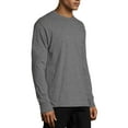thumbnail image 5 of Hanes X-Temp Long-Sleeve T-Shirt (O5716) Mid Charcoal Heather, S, 5 of 5