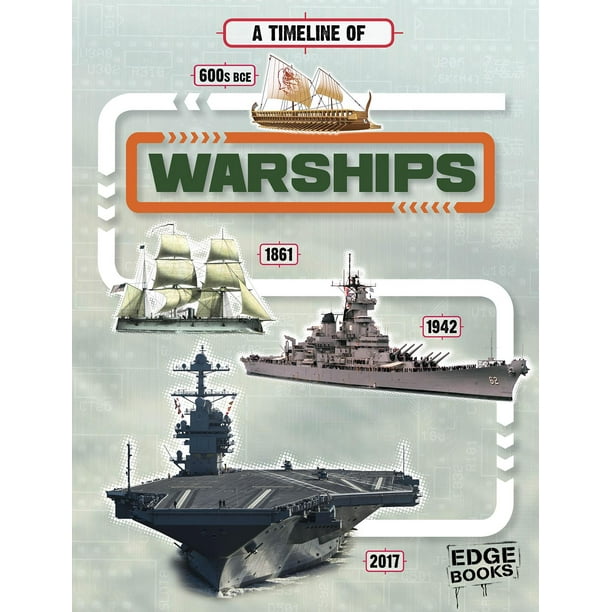 Military Technology Timelines: A Timeline of Warships (Hardcover