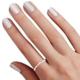 thumbnail image 2 of AFFY Round White Natural Diamond Accent Bridel Engagement Ring 14K Solid White Gold (I-J Color ,I2-I3 Clarity) Ring Size-9.5, 2 of 2