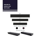 thumbnail image 6 of Four Seasons Courtyard 18 Inch Modern Floating Shelf Holds 15 lbs, 2 Pack, Black, 6 of 9