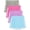 Light Gray, French Pink, Light Blue, Lilac, variant on Resinta Girls 4-Pack Athletic Shorts Quick Dry Dolphin Hem Active Shorts for Kids, Sizes 4T-12 Years