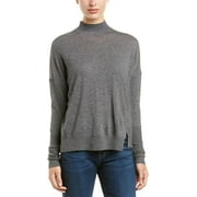 J Brand Women's Acacia Mockneck Wool Cashmere Blend Sweater, Grey, Large