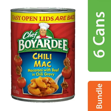 (6 Pack) Chef Boyardee Chili Mac, 15 oz (Best 5 Alarm Chili Recipe)