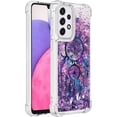 thumbnail image 3 of Case for Galaxy S24 FE,Flowing Bling Liquid Hearts Sparkle Moving Glitter Quicksand Waterfall Anti-Fall Protective Girls Women Phone Case for Samsung Galaxy S24 FE 5G,2024 (Bells), 3 of 14
