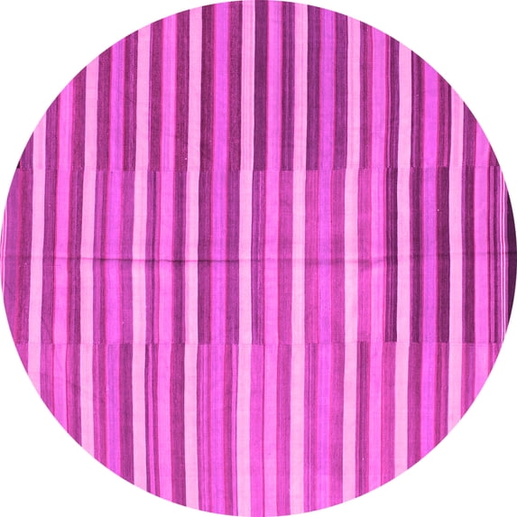 Ahgly Company Indoor Round Southwestern Pink Country Area Rugs, 8' Round