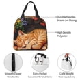 thumbnail image 4 of Pofeuu Sleeping Cat Flowers Print Lunch Bag Lunch Box Insulated Lunch Bag Adult Lunch Box for Men and Women, 4 of 8