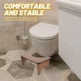 thumbnail image 3 of OULII 1Pcs Bathroom Stool for Toilet Multi-functional Bamboo 14.6x7.9x6.7in, 3 of 5