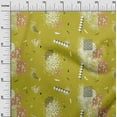 thumbnail image 3 of oneOone Cotton Poplin Lime Green Fabric Geometric Sewing Fabric By The Yard Printed Diy Clothing Sewing Supplies 42 Inch Wide, 3 of 4
