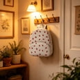 thumbnail image 6 of Tarmeek Corduroy Mini Backpack Cute Floral Daypack with Strawberry Print Bag, Small Backpack for Daily Travel Shopping Commute, Lightweight Adjustable Straps, 6 of 7
