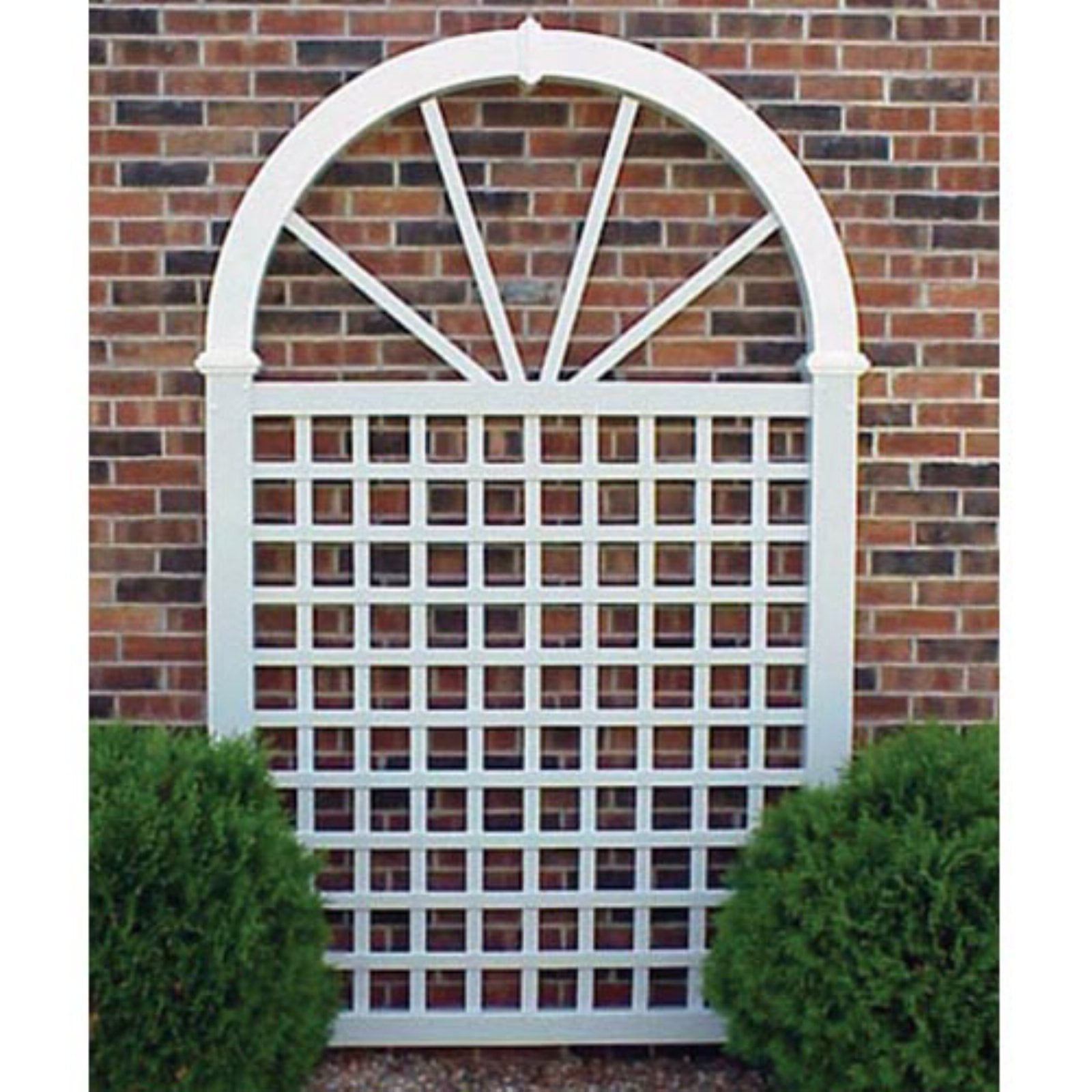 Dura-Trel 7.5-Foot Vinyl Hampton Arch Trellis by Dura-Trel