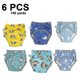 thumbnail image 2 of 6 Pack Unisex Cotton Reusable Potty Training Underwear Breathable Toddler Boys And Girls Pee Training Underpants Waterproof Training Pants, 2 of 5