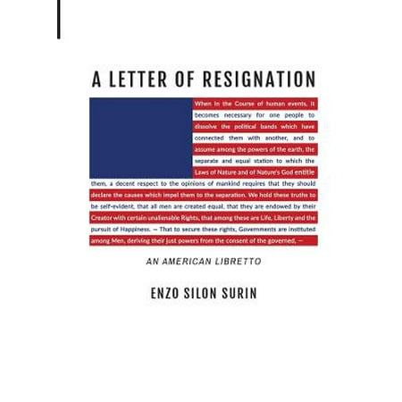 A Letter of Resignation (Paperback) - Walmart.com