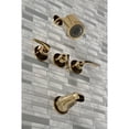 thumbnail image 3 of Kingston Brass KBX8132EFL Centurion Triple-Handle Tub and Shower Faucet, Polished Brass, 3 of 7