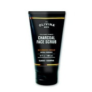 Olivina Men Charcoal Face Scrub with Volcanic Pumice 5oz