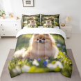 thumbnail image 2 of Pomeranian Comforter Set 7 Piece Bed in a Bag Twin,Cute Pup Dog Bedding Sets Kawaii Pom Animal Sheet Set with Comforter,Puppy Pet Bed Set, 2 of 6