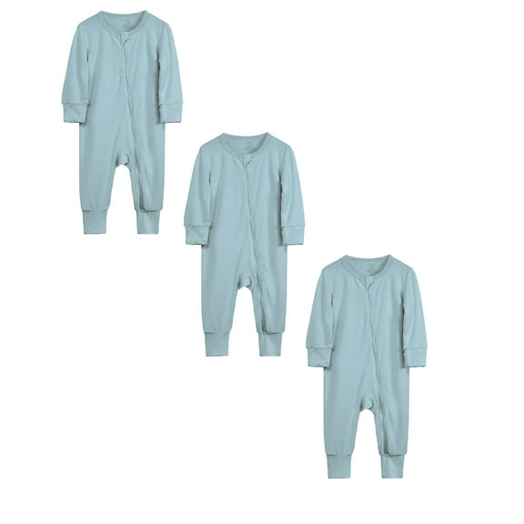 3 Pack Baby Boys Girls Bodysuit Baby Long Sleeve Bodysuits Cotton Pajamas Romper Jumpsuit Baby Clothing 0-3 Months