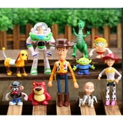 Toy Story Woody Rex Lightyear Alien Bear Movie Action Figure Kids Toy Gift 10pcs