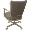 thumbnail image 2 of Montana Swivel Metal Dining Caster Chair - Basin Beige Fabric - Beige Frame, 2 of 2
