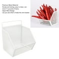thumbnail image 4 of Small Wire Storage Baskets,Hanging Kitchen Baskets Adhesive Sturdy Wire Storage Baskets for Cabinet Pantry Organization and Kitchen Bathroom, 4 of 7