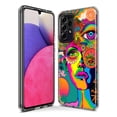 thumbnail image 3 of MUNDAZE Samsung Galaxy A52 Shockproof Clear Hybrid Protective Phone Case Neon Psychedelic Hippie One Eye Pop Art Cover, 3 of 5