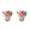 thumbnail image 4 of Wosthever 2 piezas de flores artificiales en jarrón, flores falsas de hortensias de seda elegantes y duraderas Type2 NO2, 4 of 6