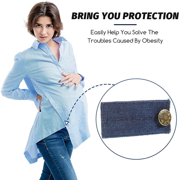 Acheter Rallonges de ceinture élastiques rallonges de taille réglables pour  pantalons pour femmes et hommes rallonge de pantalon de grossesse rallonge  de bouton de jean