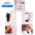 thumbnail image 4 of LAICAIW for Mercedes Key Fob Cover, 3 Buttons Soft TPU Key Fob Protector with Key Fob Keychain Fit for Mercedes Benz A B C E G R S M Class AMG Remote Start Key Fob Case(Bz), 4 of 6
